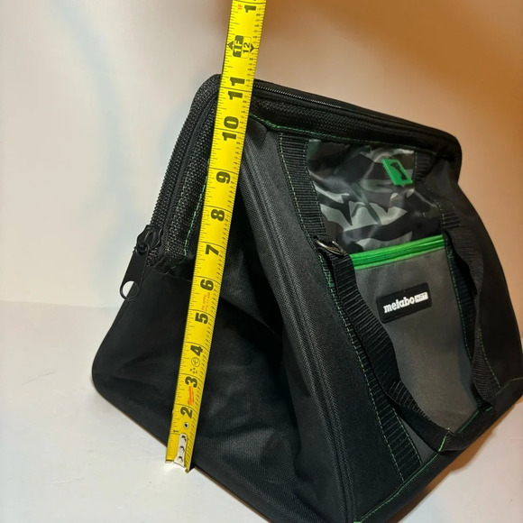Metabo 372294M HPT 15 X 11 X 15" Contractor Canvas Tool Bag - Black/Green NWOT. - Picture 6 of 8